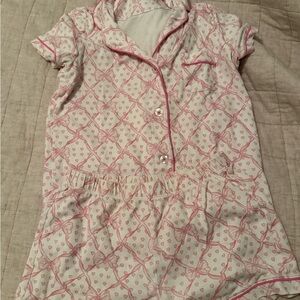 Roberta Roller Rabbit Pink and White Pajama Set